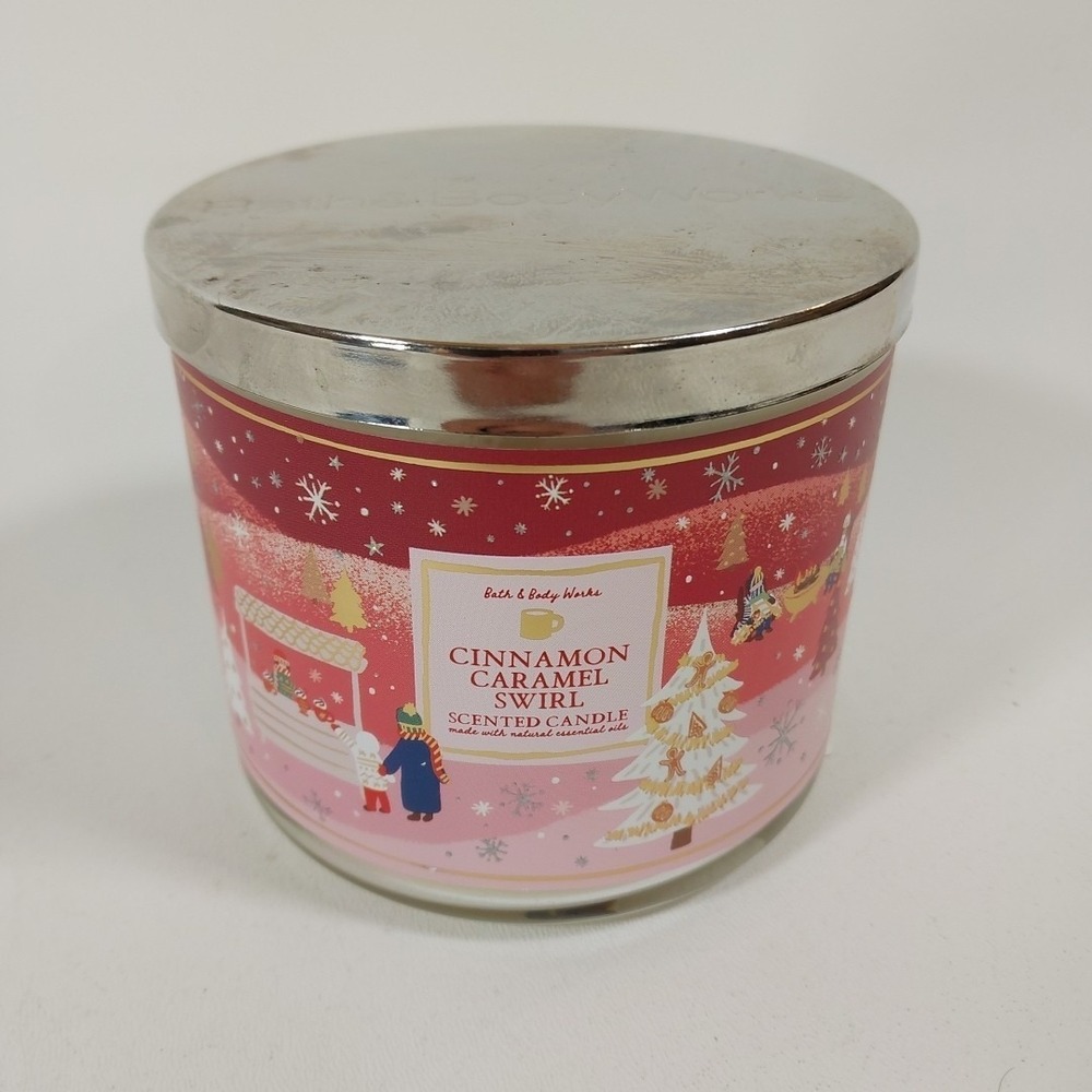 Bath & Bodyworks Jar Candle, Cinnamon Caramel Swirl 14.5 Oz,‎ 24-45 Hrs Burn